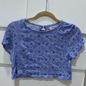 LF Blue Crop Top